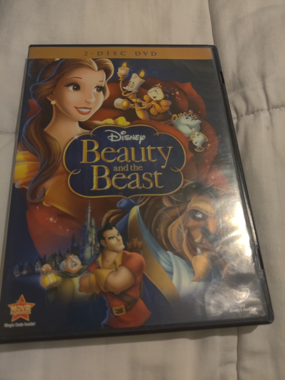 Disney Beauty and the Beast DVD - Blue/Gold Cover